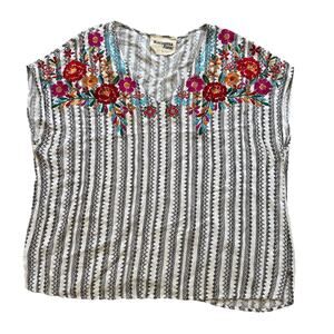Savanna Jane Allyson dolman top large v neck boho